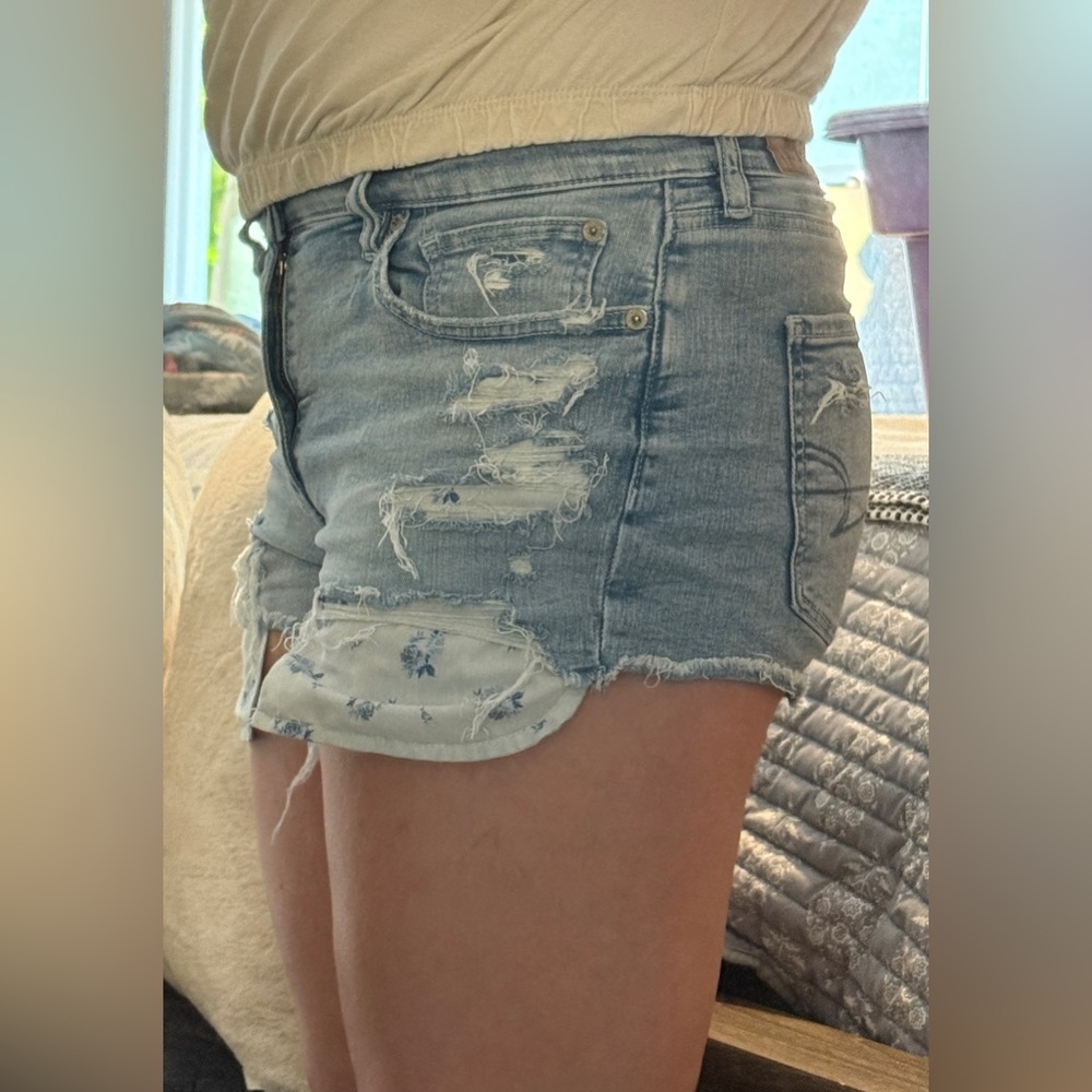 AE Ne(x)t Level High-Waisted Denim Short Short - Picture 3 of 15